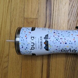 New! BULA Colorful Speckled Tumbler with Straw